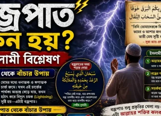 বজ্রপাত থেকে বাঁচার উপায়: দলিলভিত্তিক আমল ও বাস্তবমুখী সতর্কতা আসমানের গর্জন ও আল্লাহর কুদরত: বজ্রপাত কেন হয় এবং বাঁচার সুন্নাহসম্মত উপায়