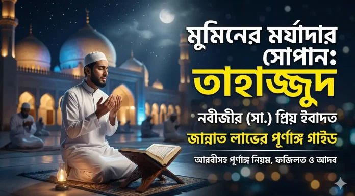 তাহাজ্জুদ নামাজের নিয়ম ও ফজিলত: জান্নাত লাভের এক পূর্ণাঙ্গ গাইড তাহাজ্জুদ নামাজের নিয়ম ও ফজিলত জান্নাত লাভের গাইড
